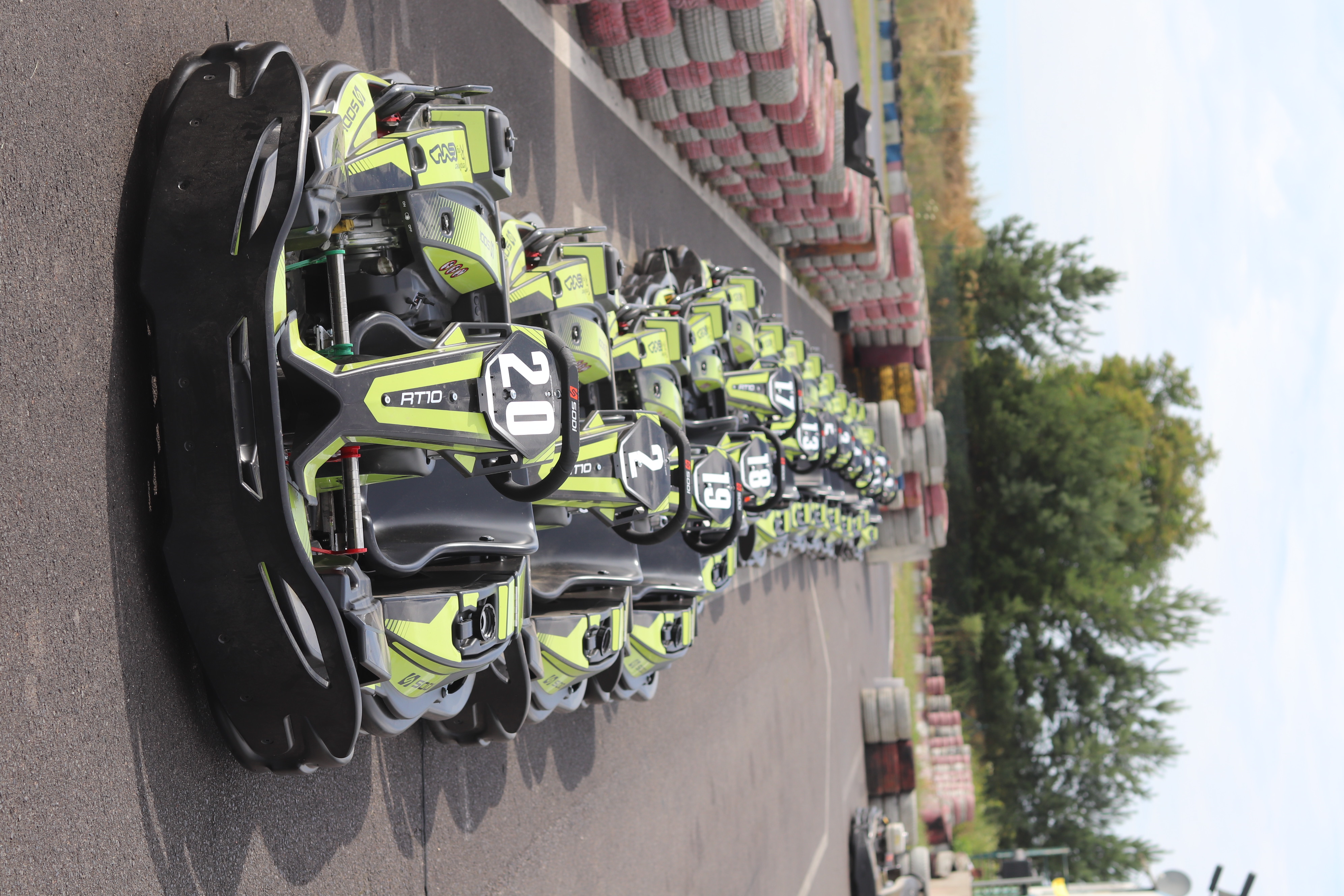 Sodi Kart-Flotte auf dem Templiner Ring